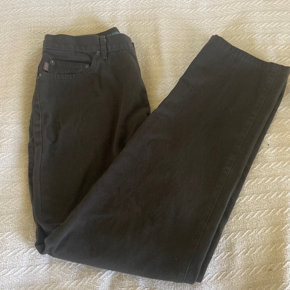 NWOT 4 Ralph Lauren Lauren Dark Brown  Jeans straight leg